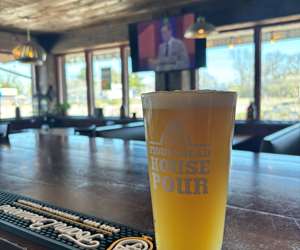 locally brewed draft beer
